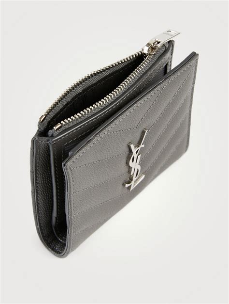 ysl zippered card case.